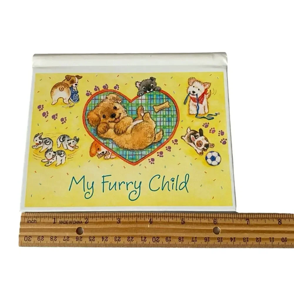 Hallmark My Furry Child Pet Photo Album Dog Puppy Spiral Holds 24 Photos NWOT